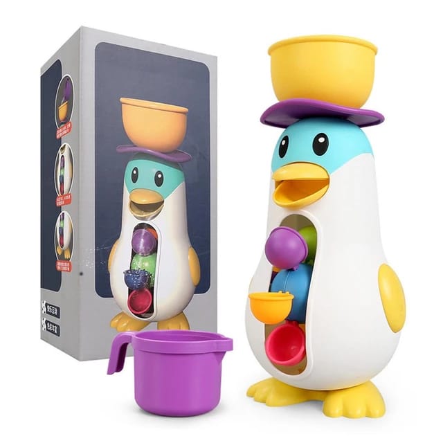 Fun Waterwheel Penguin Bath Toy - 010