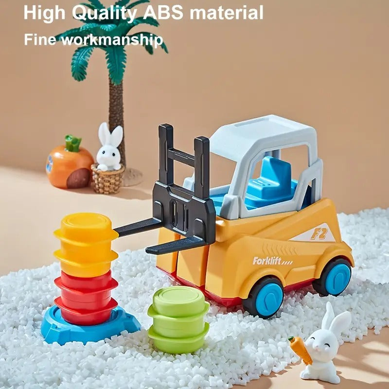Engineer Forklift Transport Stacking Balance Game - 02Y