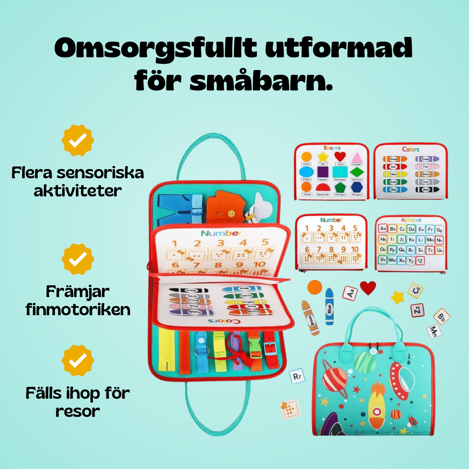 TibaToes™ Montessori-aktivitetsbräda