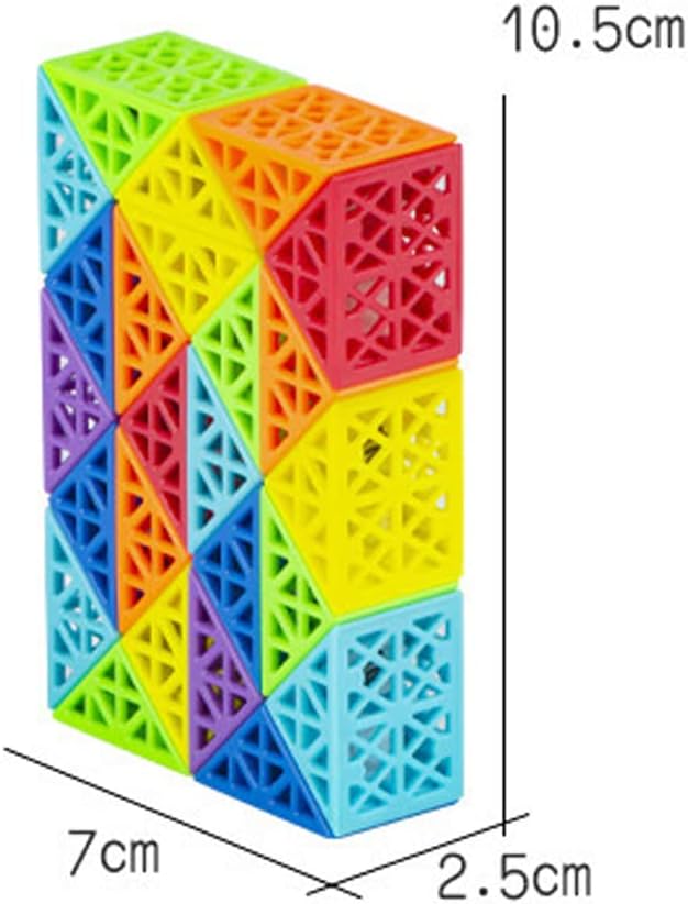 24 Blocks Magic Snake Toy Magic Snake Magic Snake Puzzle Snake Fidget Toy for Children and Adults Party Bag Children's Birthday Party (Hollow x 1)