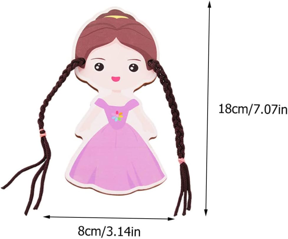 BESPORTBLE 2 Piezas Juguetes De Trenza De Madera para Juguetes Trenzados Mano Años Primera Infancia