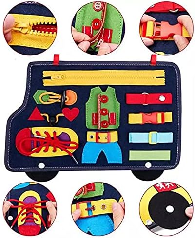 Educational Bag, Button, Zipper, Zipper, Lace, Bowknot, Busy Board, Nursing, Nursing, Montessori (Bass)