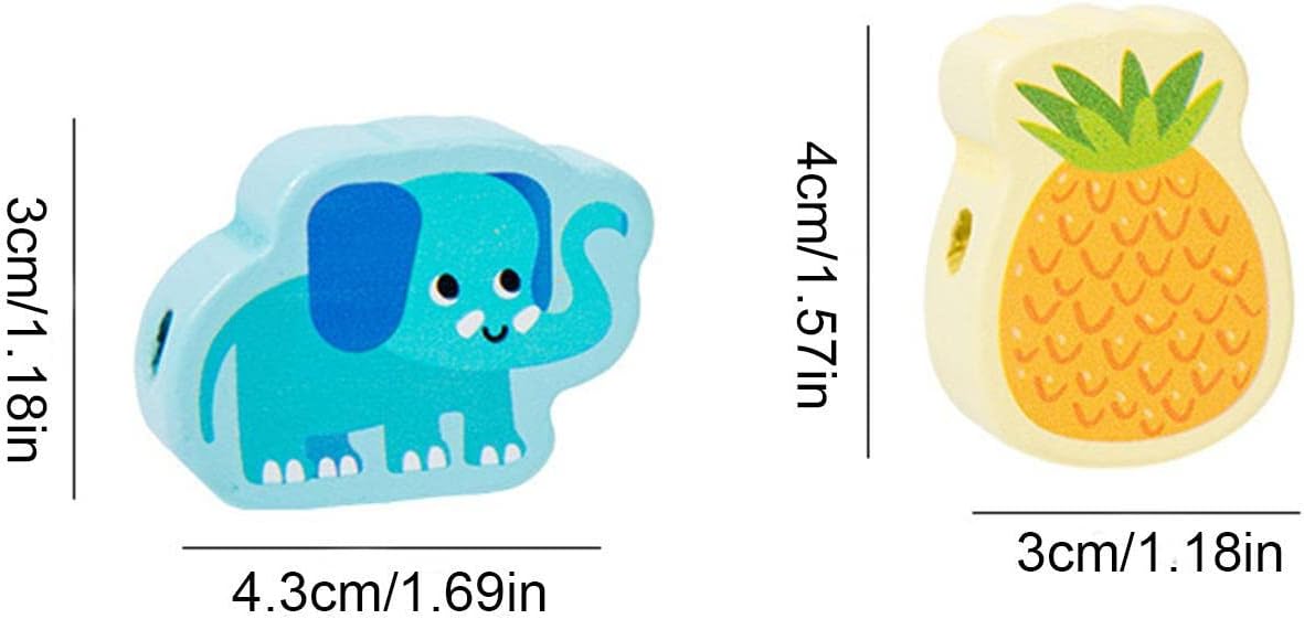 Cordones | Juego Hilo Bricolaje,Juguetes Madera para niños y niñas