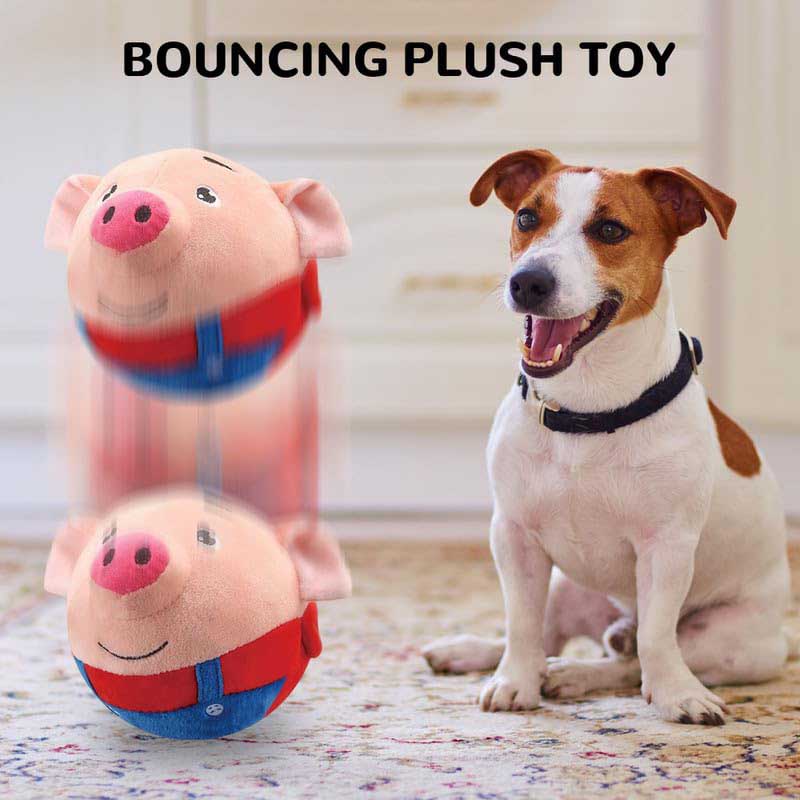Fidtoy Active Moving Pet Plush Toy for Toddlers & Pets | Interactive Bouncing Sound Toy for Home Play