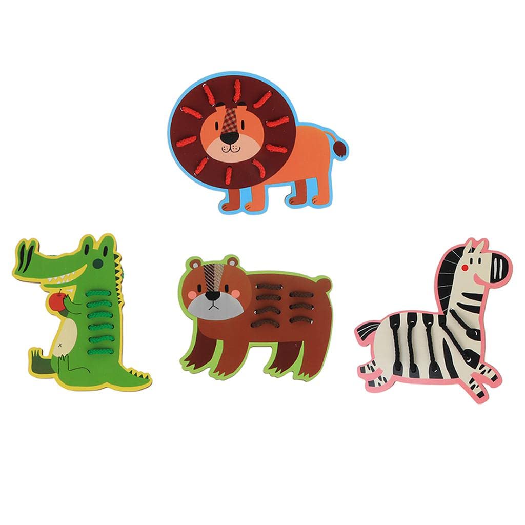 Creations Montessori Toys Lacing & Tracing Game Educational Toy Gift for Children AnimalToys & Hobbies|Preschool Toys & Pretend Play|Wooden & Handcrafted Toys