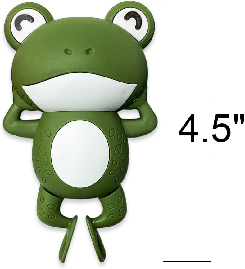 Fidtoy Wind-Up Swimming Frog Bath Toys for Toddlers – Floating Frog Water Toys 3 Pack