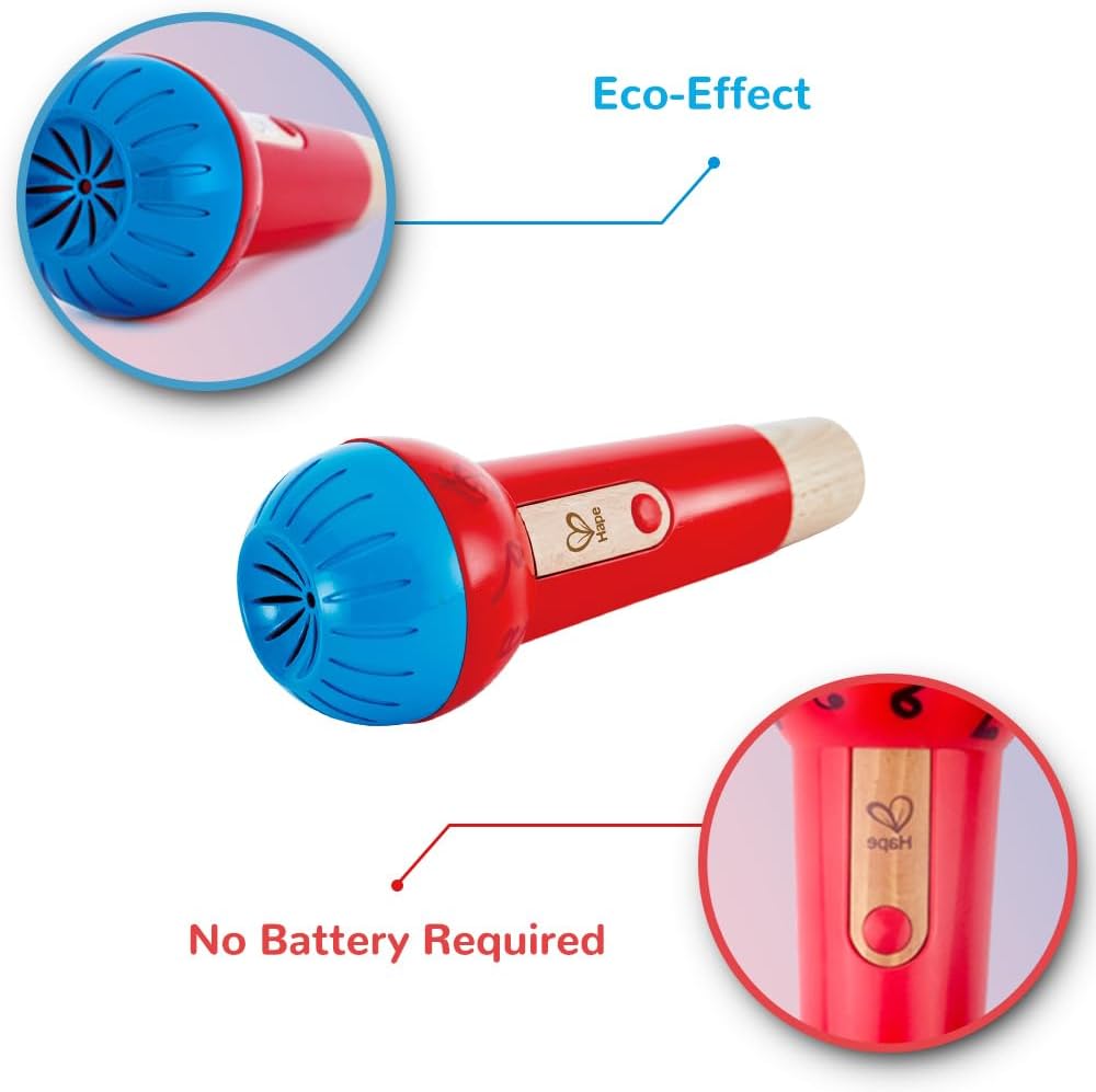 Micrófono de juguete Fidtoy Echo para niños pequeños, juguete musical para cantar