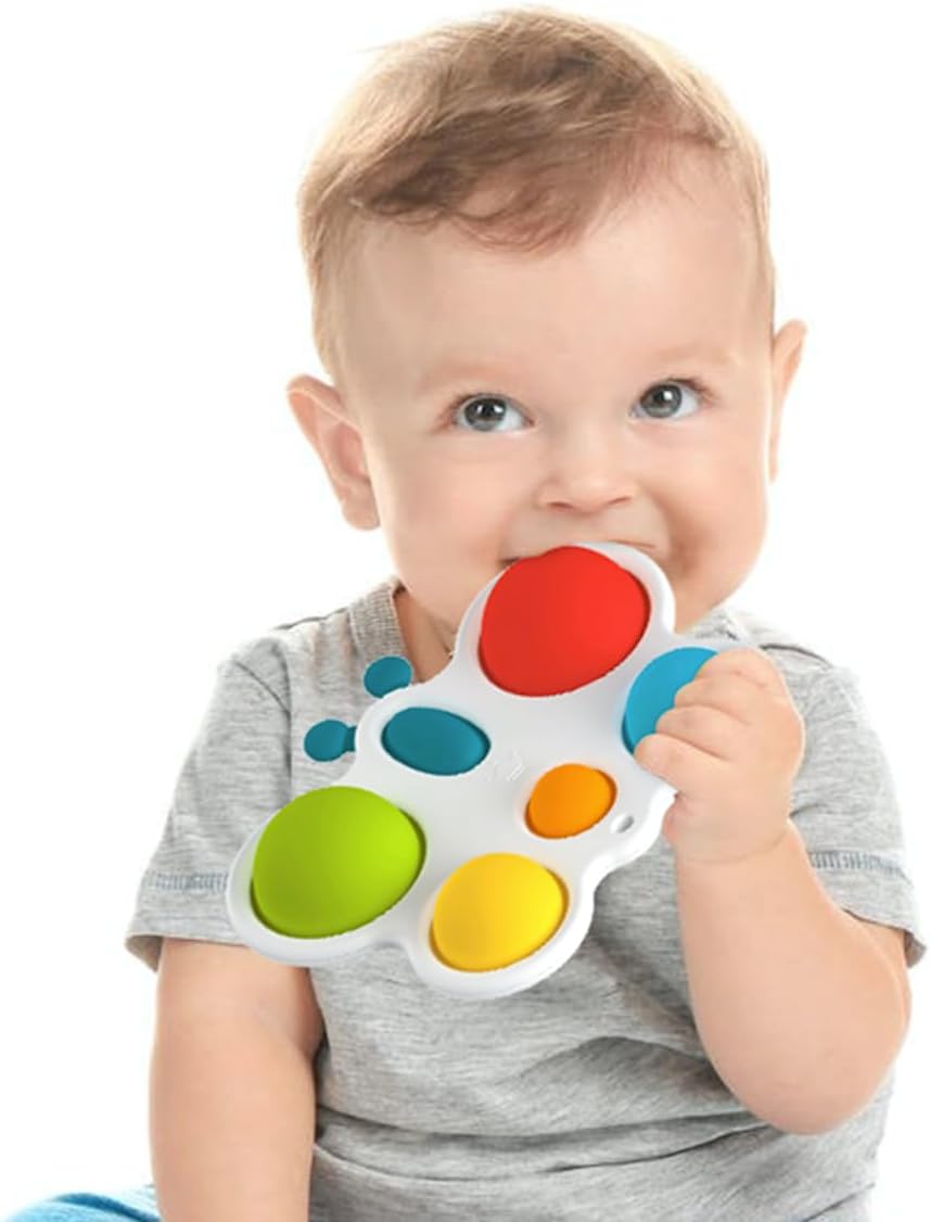 Butterfly Dimple Busy Board - Sensory Toy for Babies 6 Month - 3 Years, Ideal for Tummy Time, Early Education, and Fidget Relief, Perfect Baby Gift for 6 Months and Up, Toddler Baby Toys