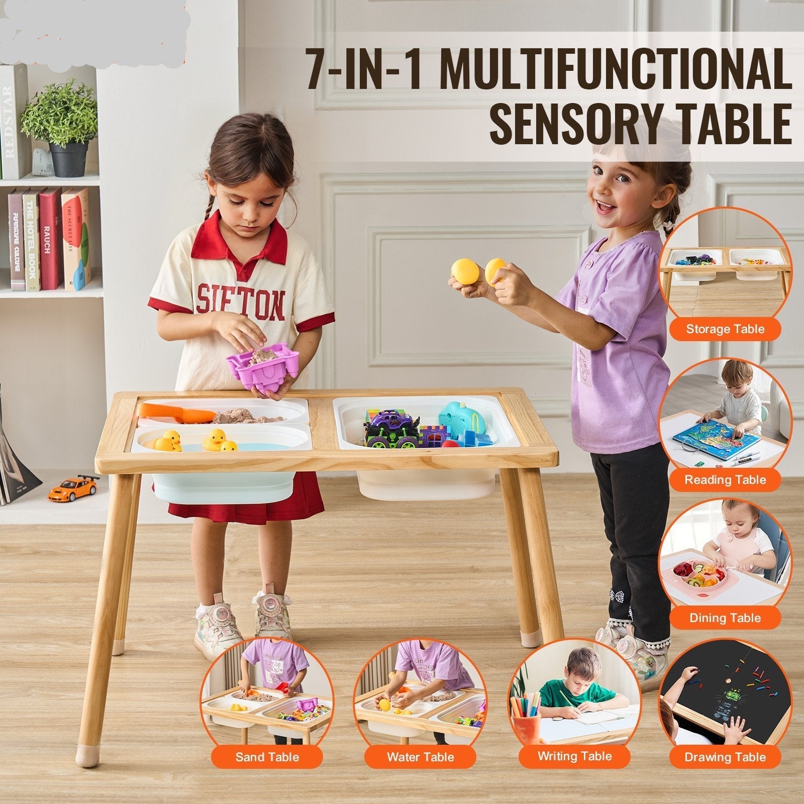 Sensory Table with Storage Bins