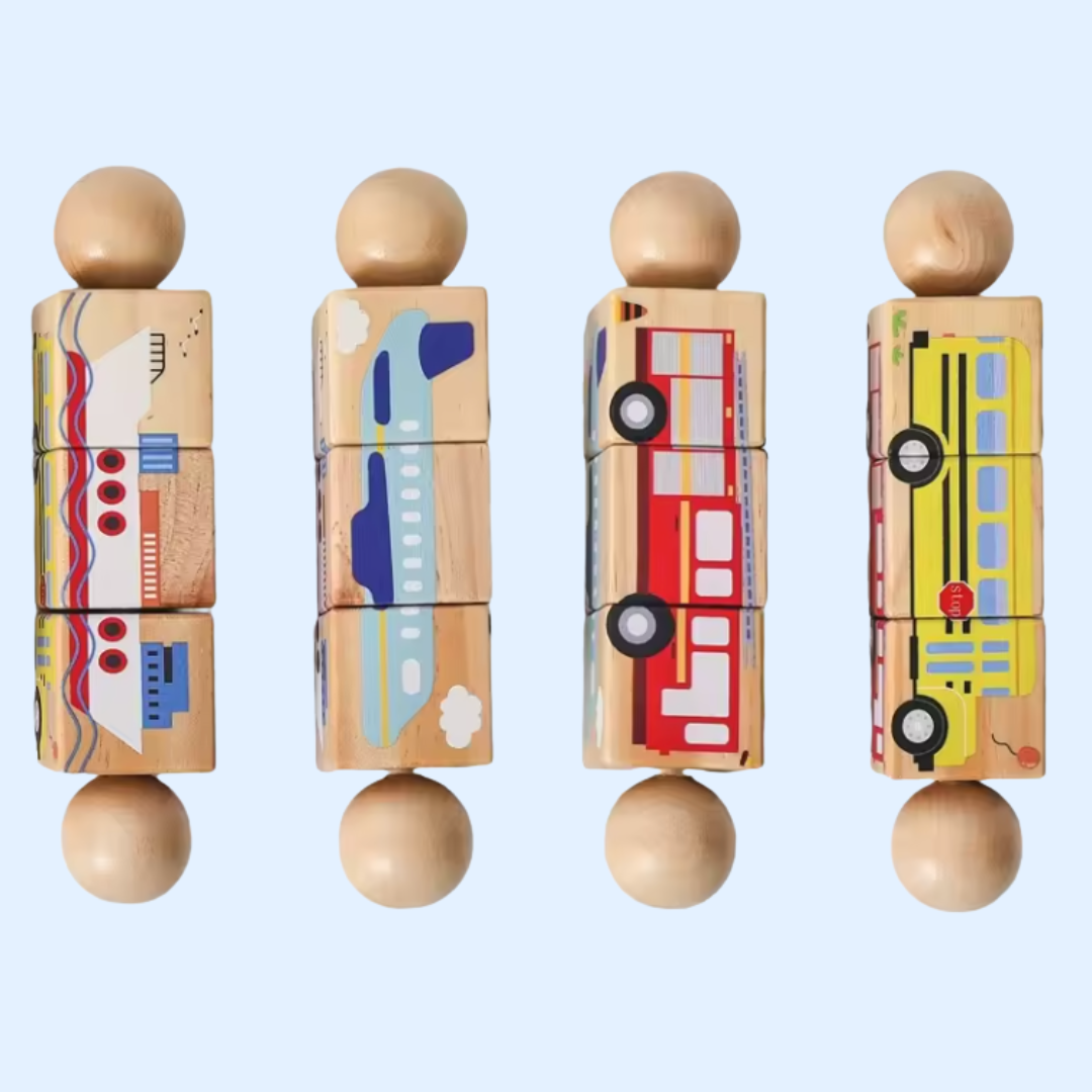 TibaToes™ Spin & Match Animal Friends