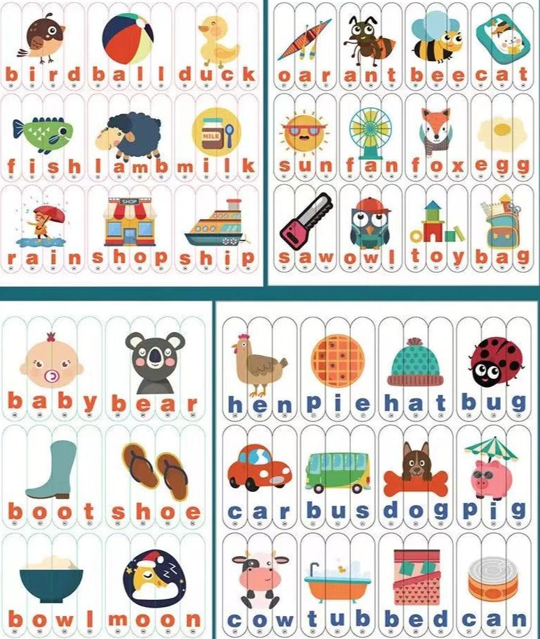 Wooden Spelling Picture Puzzle - Best alphabet learning toys