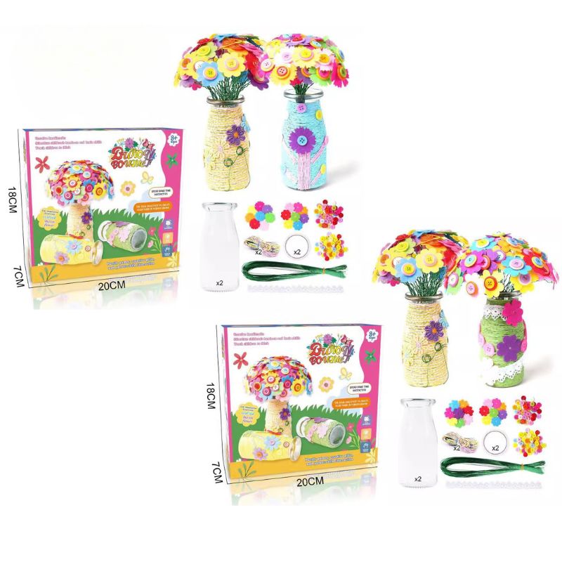 DIY Button & Felt Bouquets Craft Kit