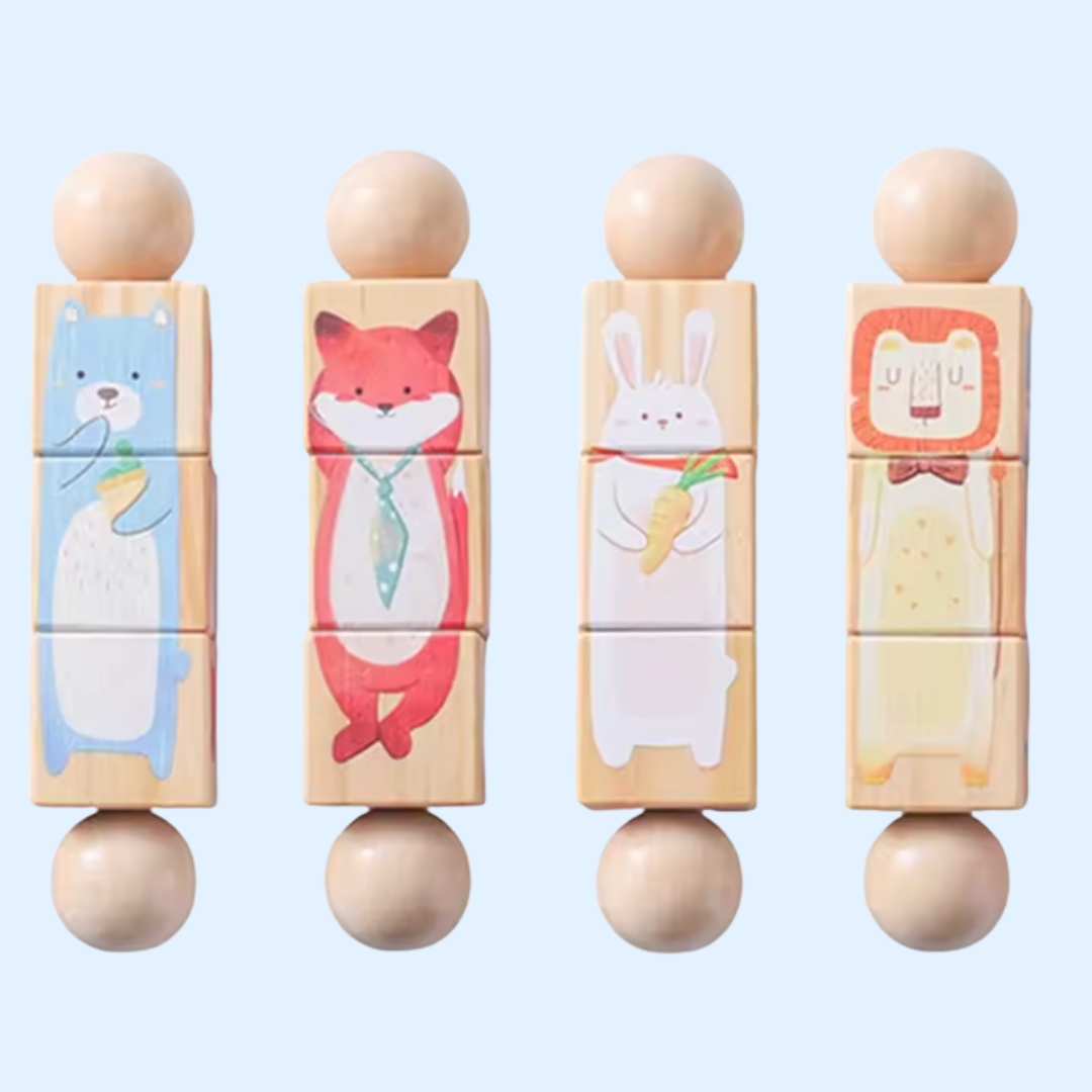 TibaToes™ Spin & Match Animal Friends