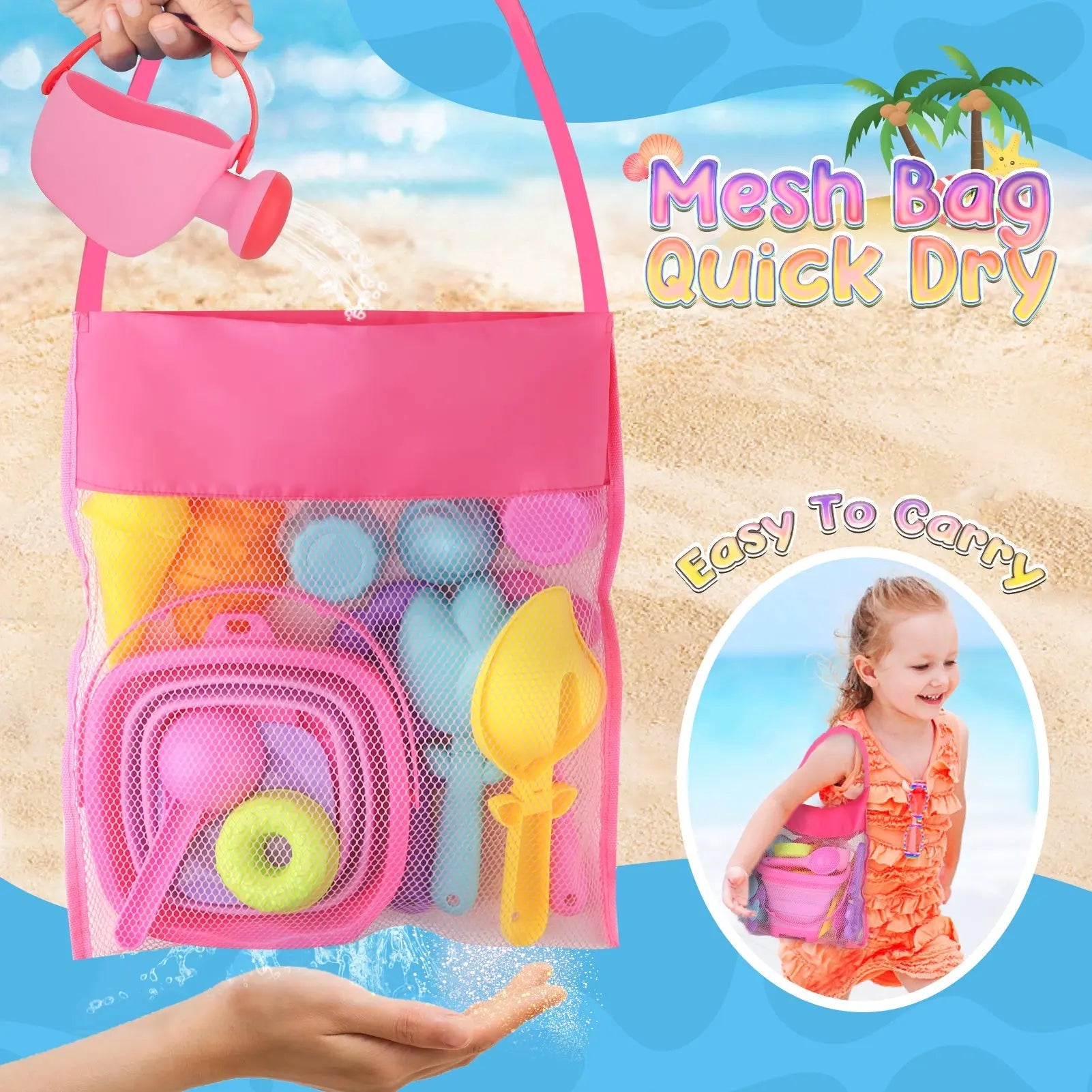 Sand Castle Beach Toys for Kids 3–10