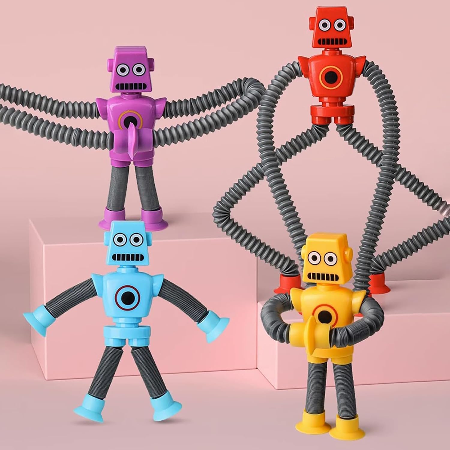 Suction Cup Robot Pop Tube Sensor Fidget Toy - 13A