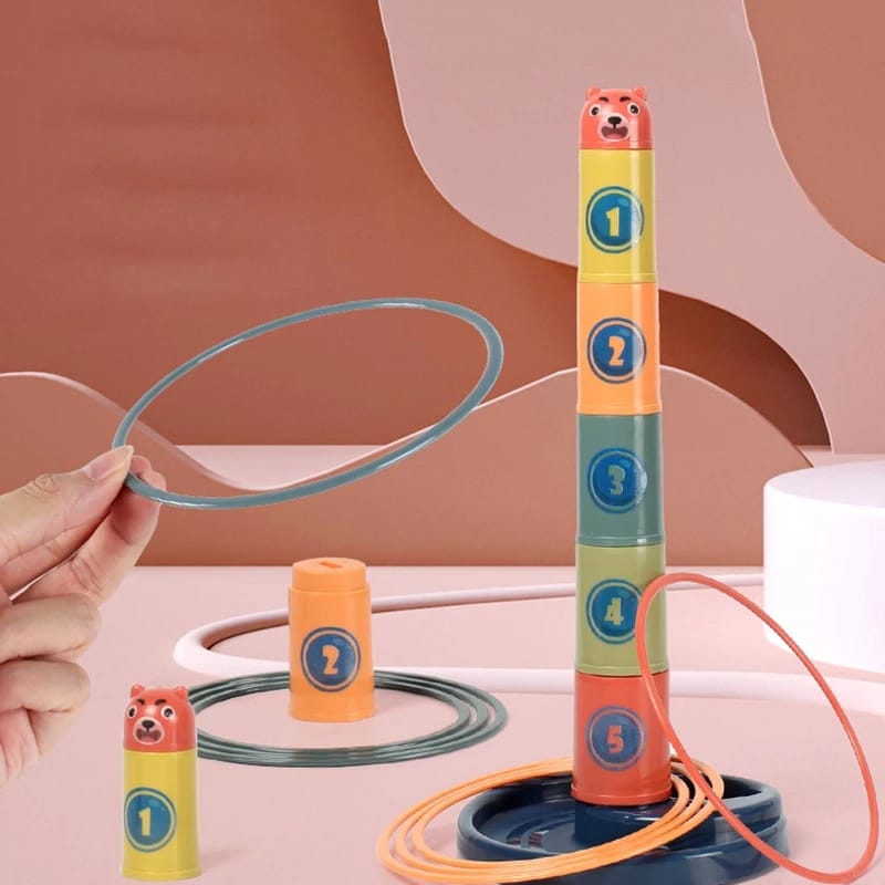 2in1 Stacking Cups and Ring Tower Play Set - 667