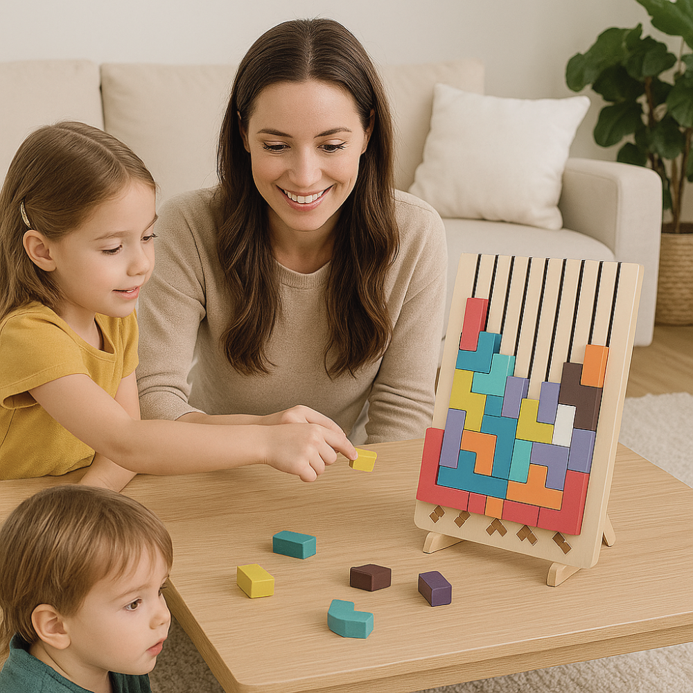 Fidtoy Wooden Stacking Puzzle Toy