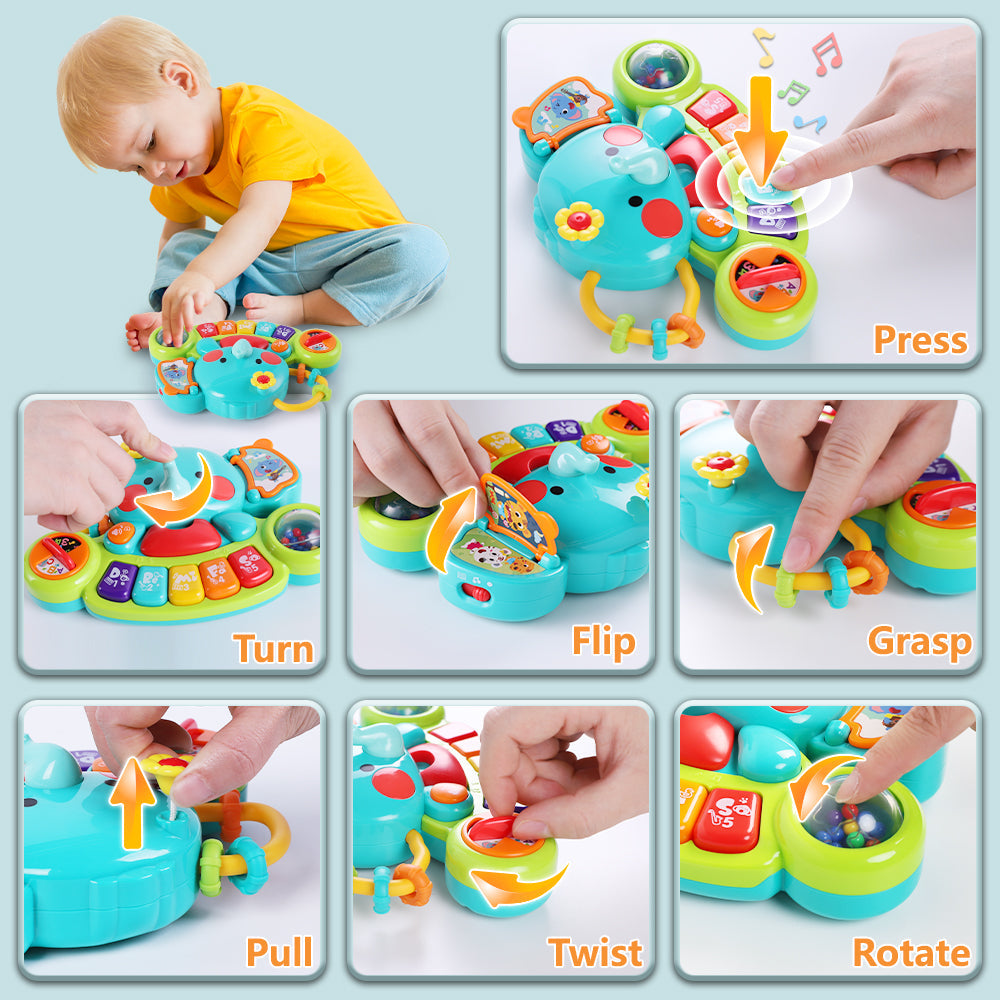 Fidtoy Elephant Musical Learning Toy for Babies