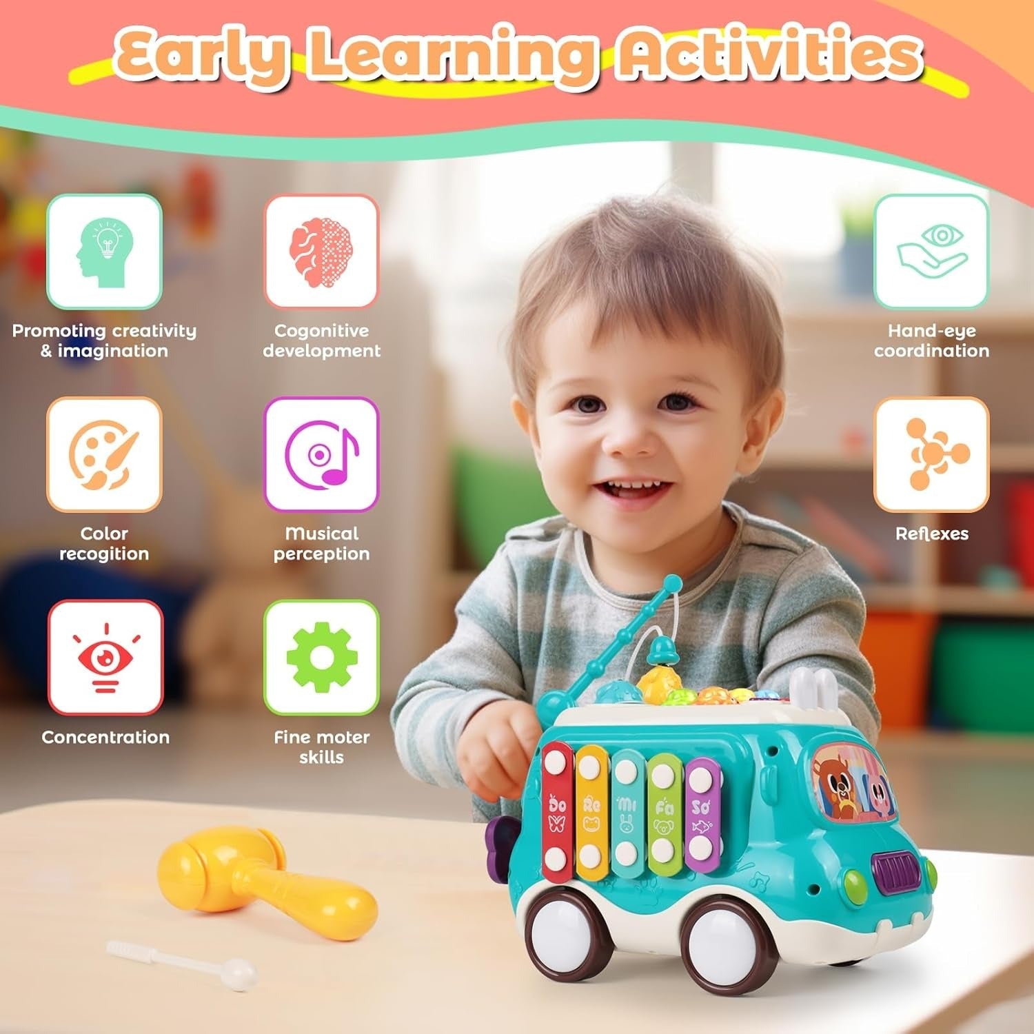 6in1 Multiple Activity and Learners Car - 986