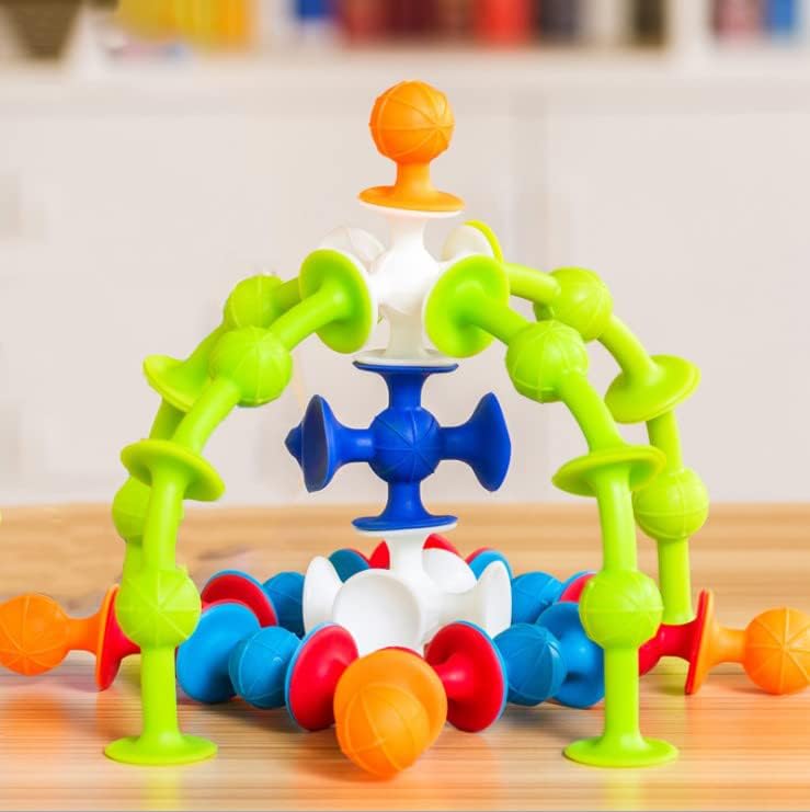 36 Pieces Suction Cups Sensory Construction Building Blocks - 009