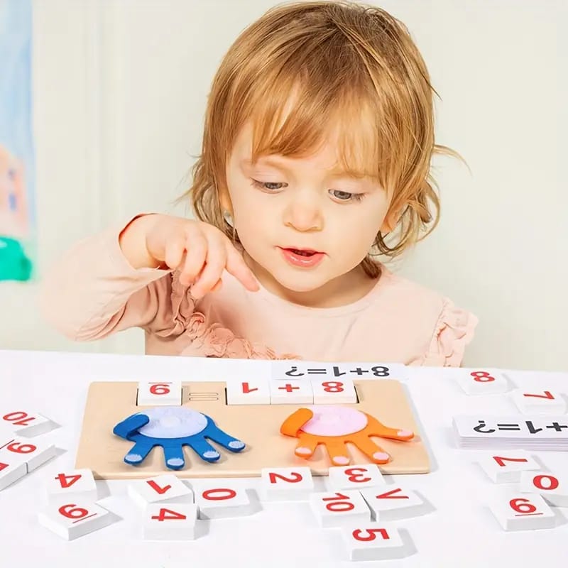 Finger Arithmetic Operation Wooden Math Kit - 826
