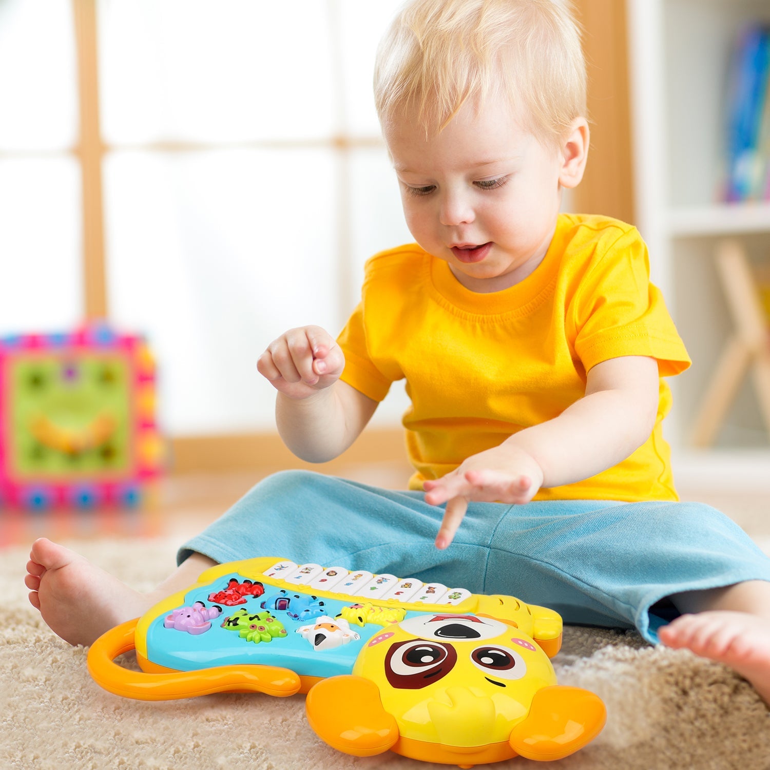 Fidtoy Dog Piano Musical Toy for Babies 0-36 Months