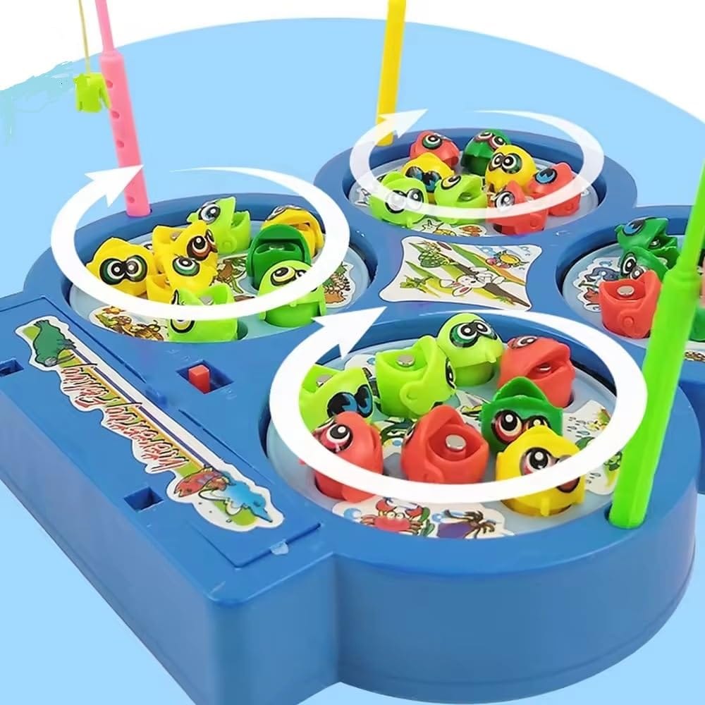 Magnetic Rotating Fishing Game 4 Players - 390