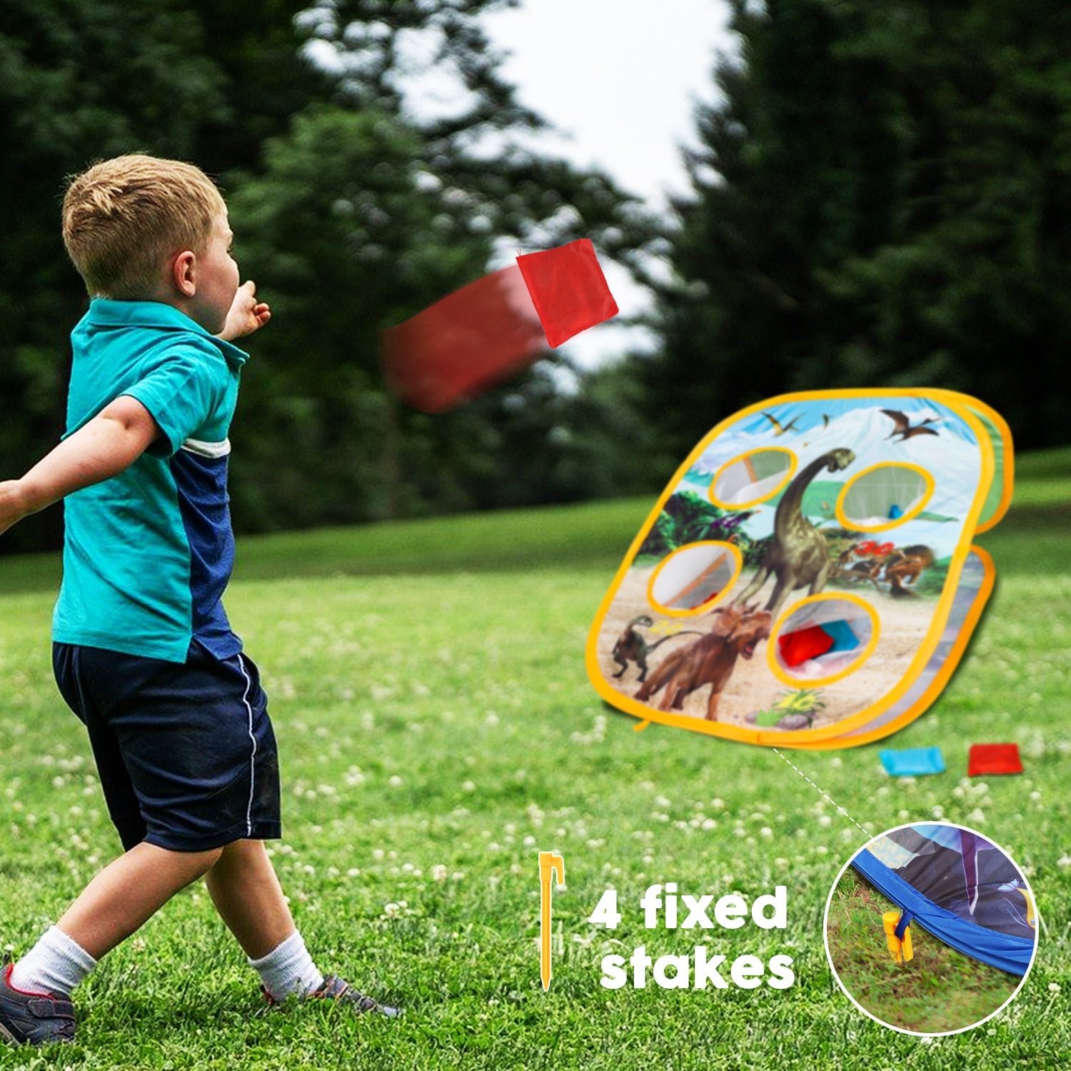 Fidtoy Ocean Bean Bag Toss Game 2 in 1 Outdoor Kids Game