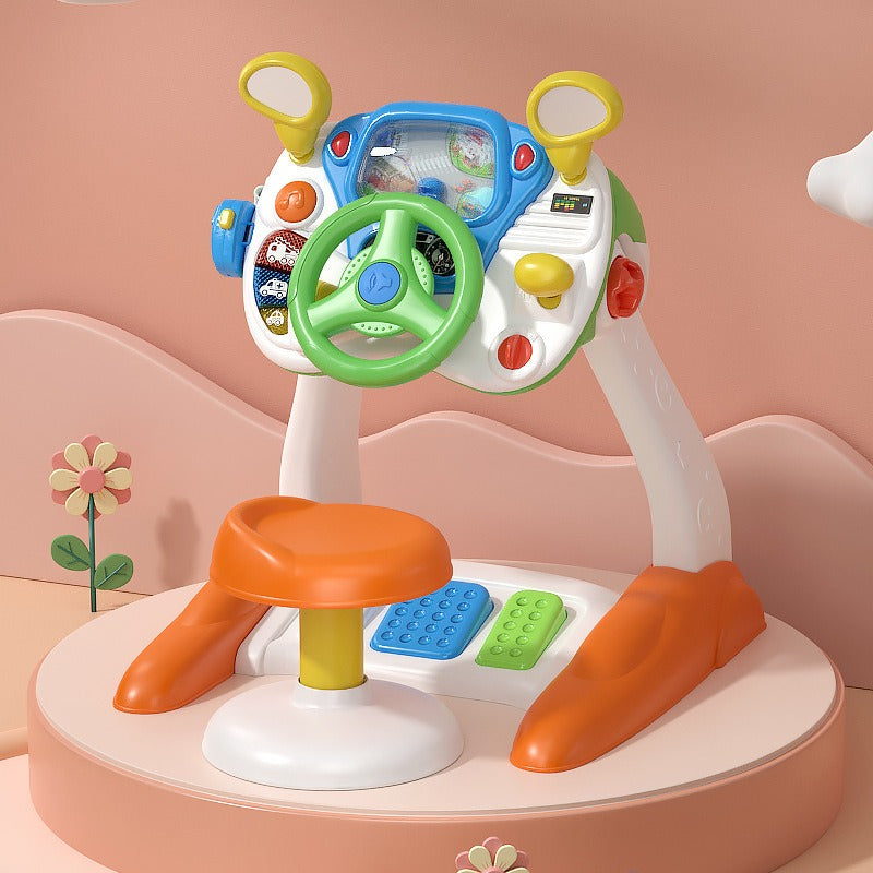 Toddler Interactive Driving Simulator Toy with Controls and Sounds