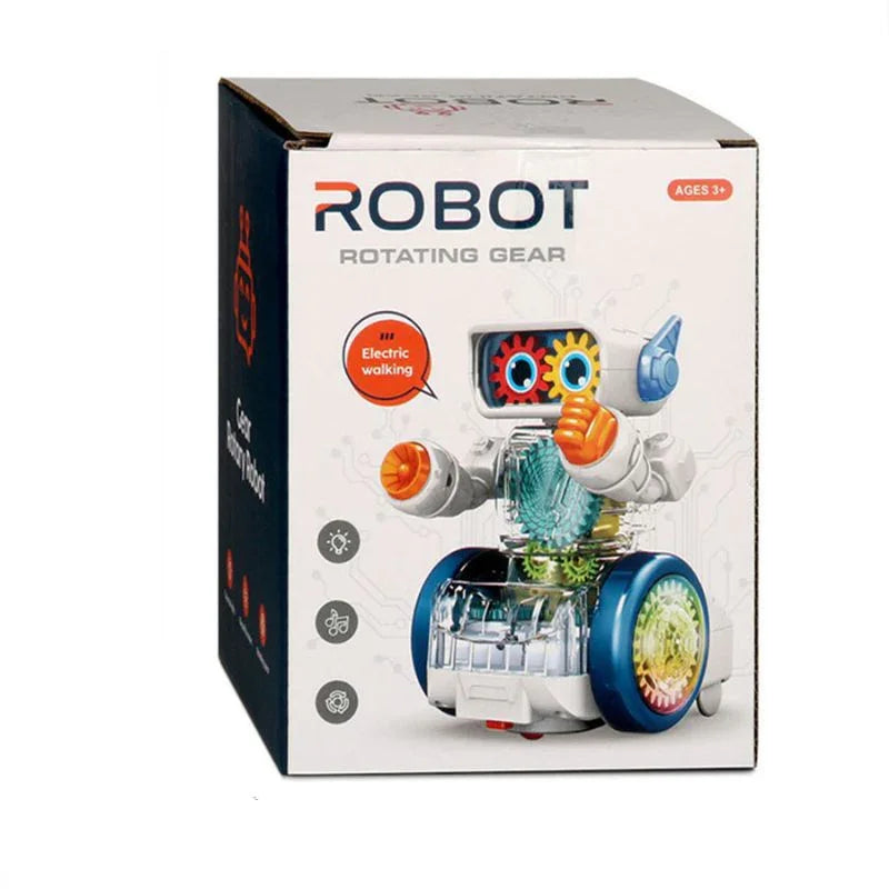 Fidtoy Juguete Robot Bailarín – Robot Eléctrico Caminador con Luces y Música para Niños de 3+