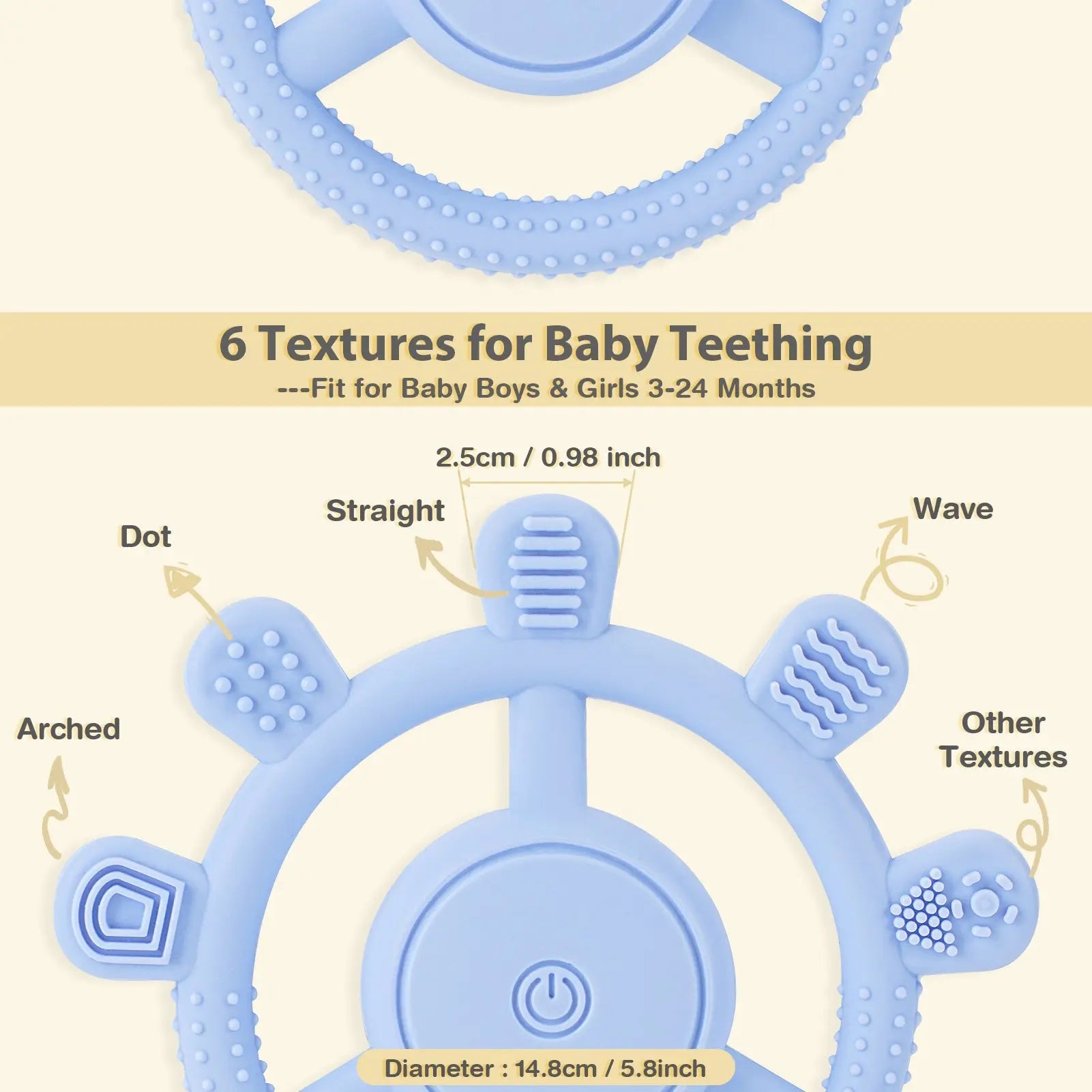 Baby Vibrating Sensory Chew Toy for Autism & Teething Relief | Fidtoy