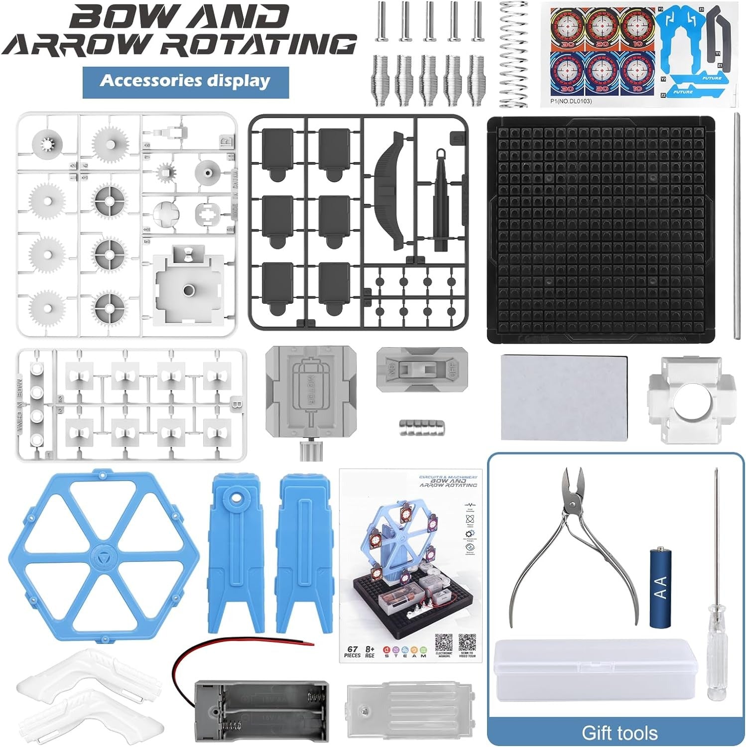 STEAM Machinery Bow and Arrow Rotating Electronic Circuit Kit - 103