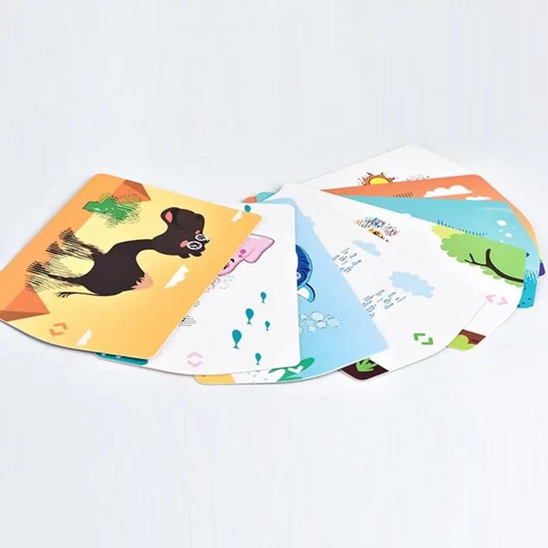 3D Magic Screen Animals Learning Flashcards - 16 Cards