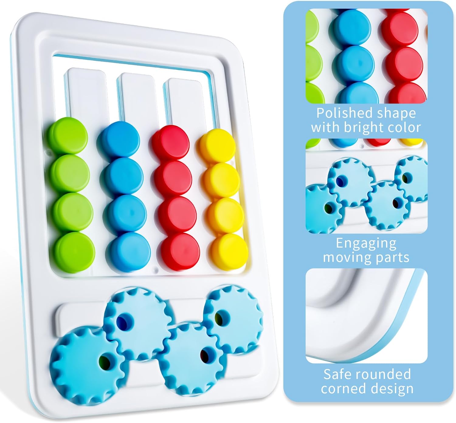 2in1 Four Color Matching Gear Pattern Logic Game - 006