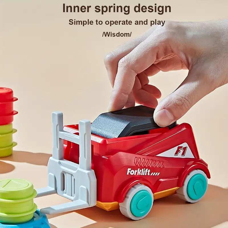 Engineer Forklift Transport Stacking Balance Game - 02Y