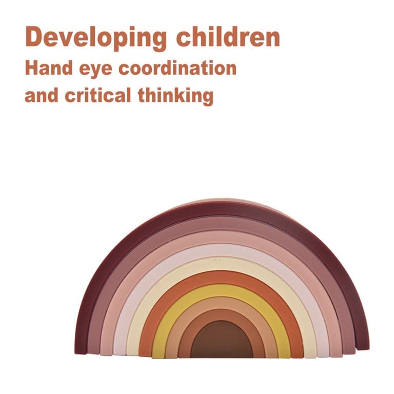 Wooden Colorful Stacking Blocks - 10 Pieces - 942