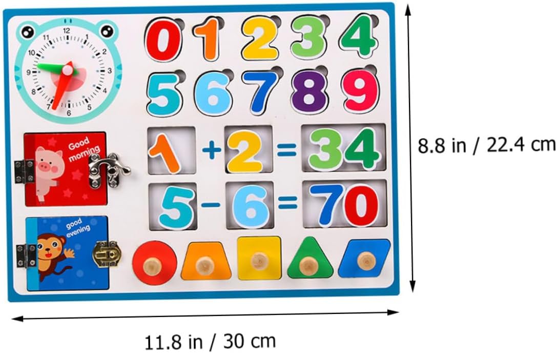 DECHOUS Giocattolo per Apprendimento della Matematica in Legno Giocattolo per Addizione e Sottrazione Educativo per Sviluppo Intelligenza