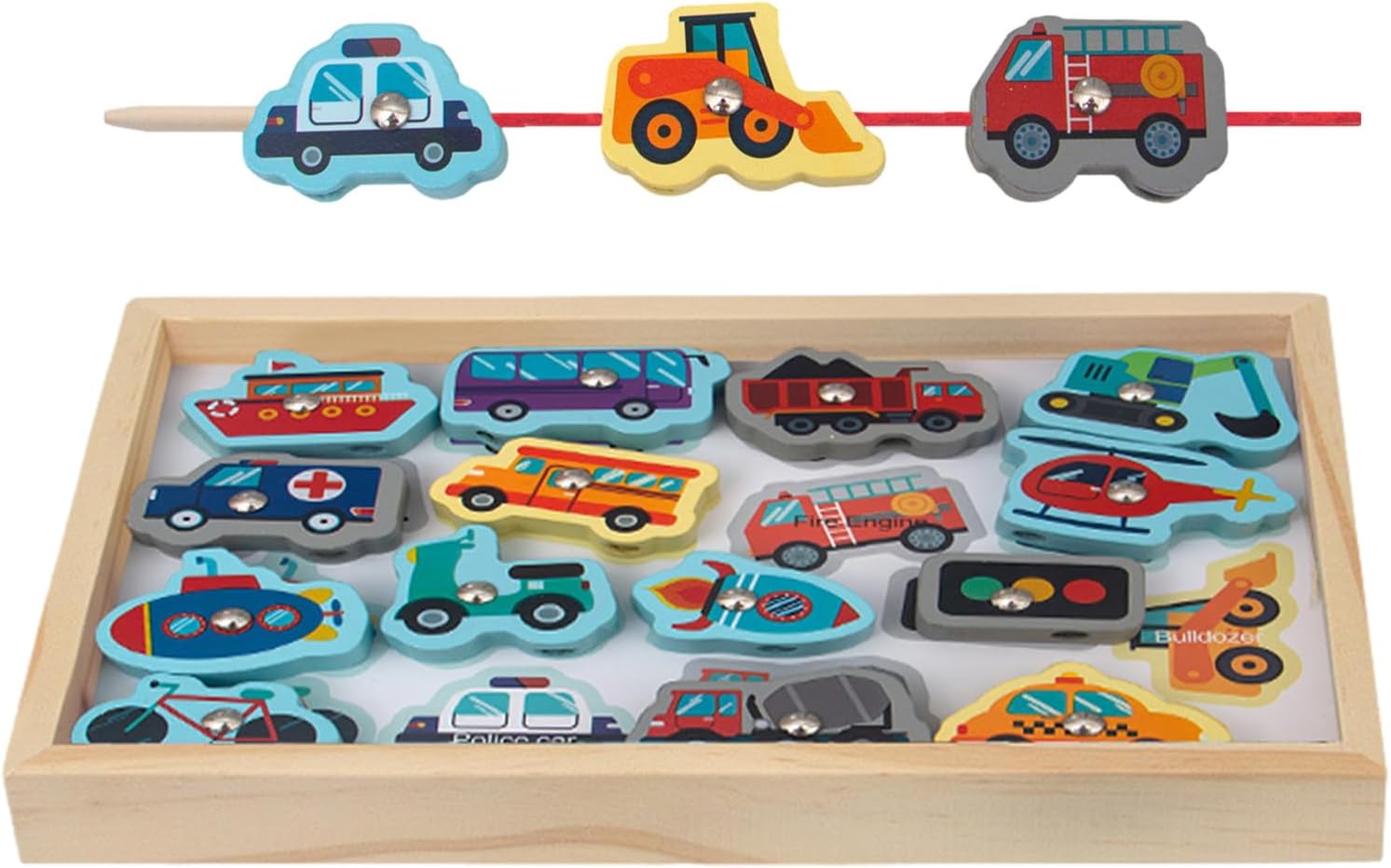 Wooden Fishing Toys,Magnetic Fishing Games with Vivid Design and Kid-Friendly - Fishing Game for Toddlers, Magnetic Fishing Toys, Gift for Kids