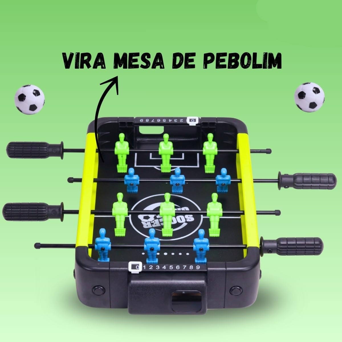 Set de juego de mesa deportivo 3 en 1 de fútbol, curling y baloncesto - 603