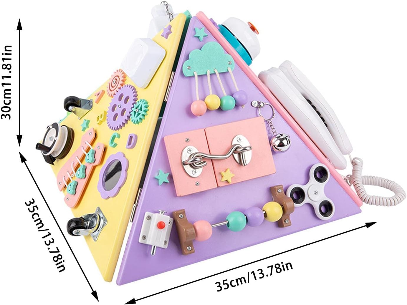 Toys Pyramid | Pyramid Shaped Fidget Toys for Adhd Kids | Hand Eye Coordination Educational Toys, Funny Toys for Education, Classroom, Aged 3+