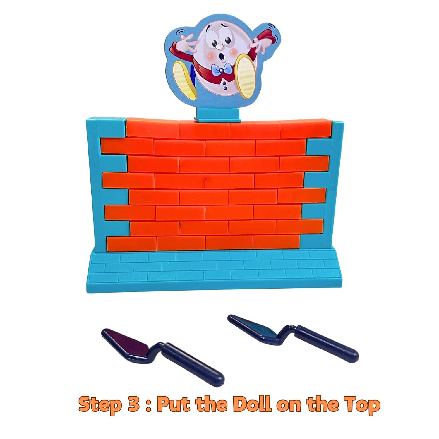 Fidtoy Humpty Dumpty Demolition Wall Game for Kids Brick Stacking Strategy Family Challenge Toy