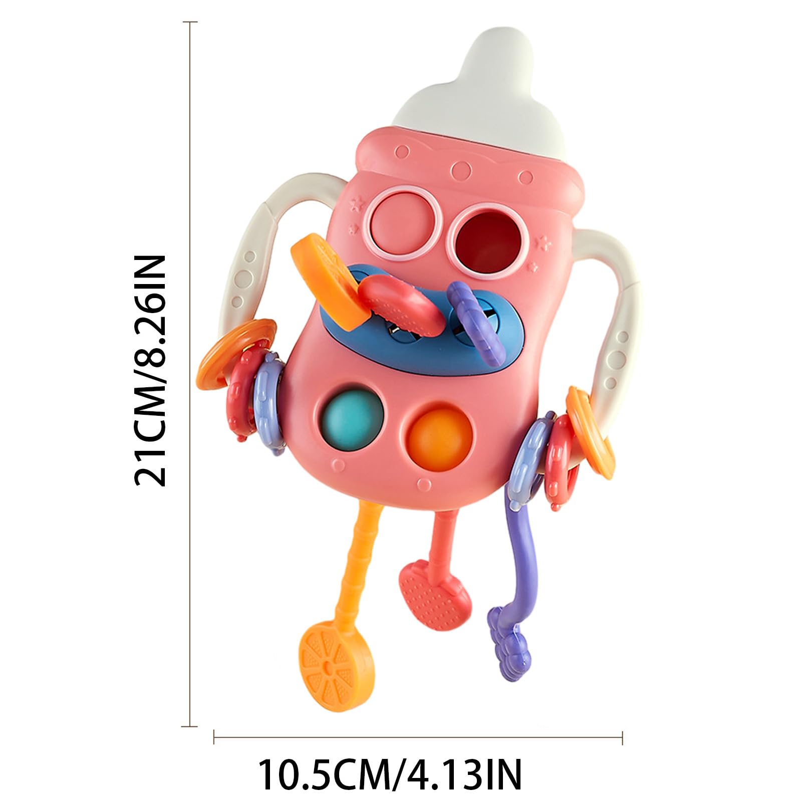 Fidtoy Silicone Pull String Sensory Toy for Babies 0-12 Months