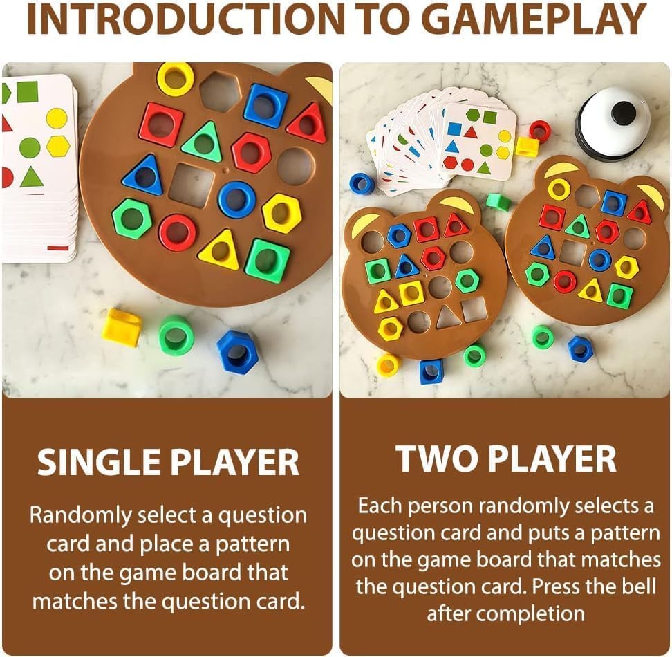 Geometric Shapes and Colors Matching Game