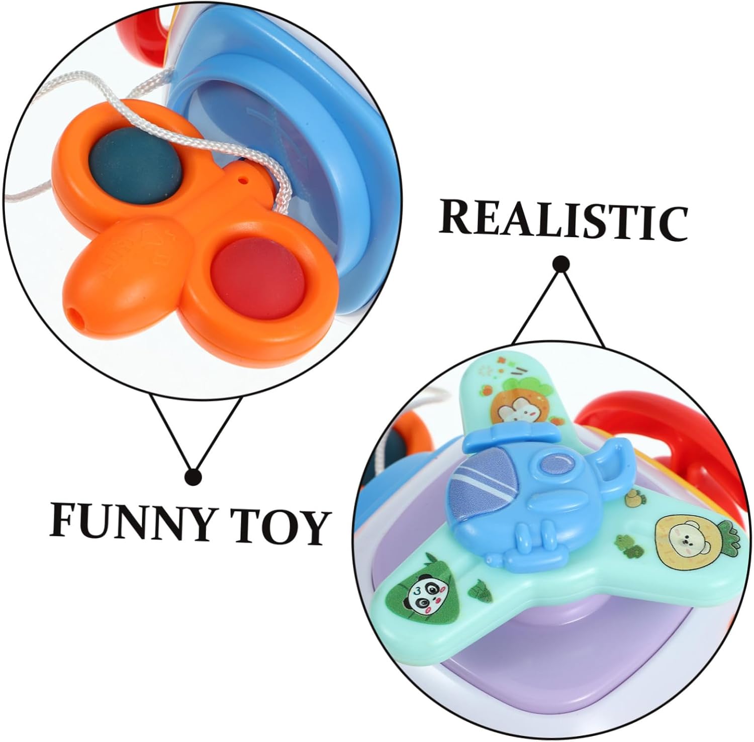 HANABASS Cubo de Actividades para Niños Pequeños Juguete Montessori Educativo Juguete de Viaje Sensory Play Aprendizaje para 1