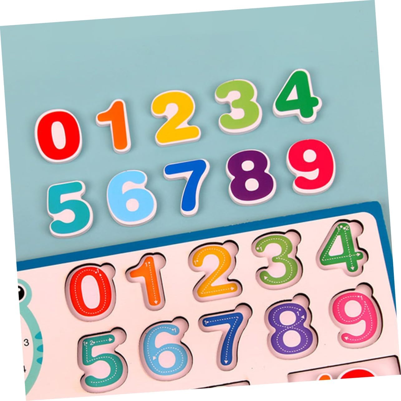 DECHOUS Giocattolo per Apprendimento della Matematica in Legno Giocattolo per Addizione e Sottrazione Educativo per Sviluppo Intelligenza