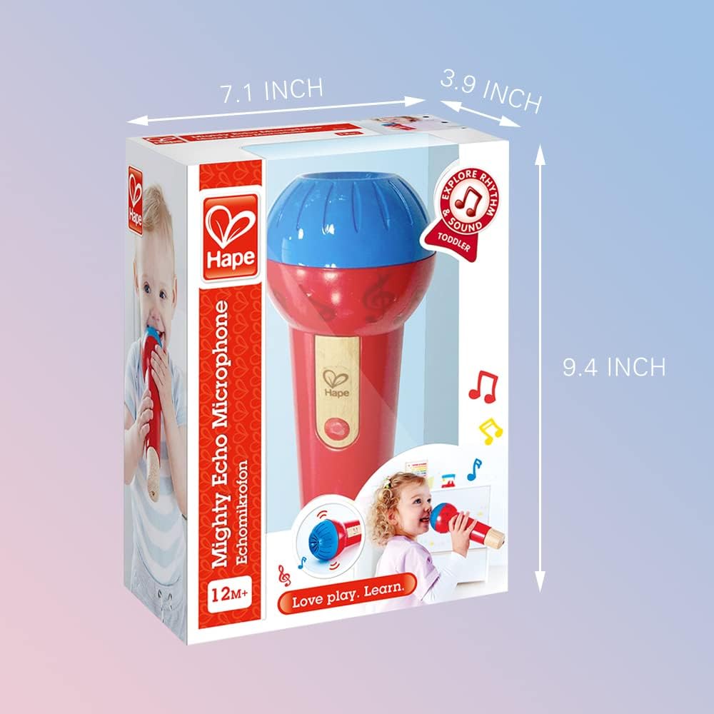 Micrófono de juguete Fidtoy Echo para niños pequeños, juguete musical para cantar