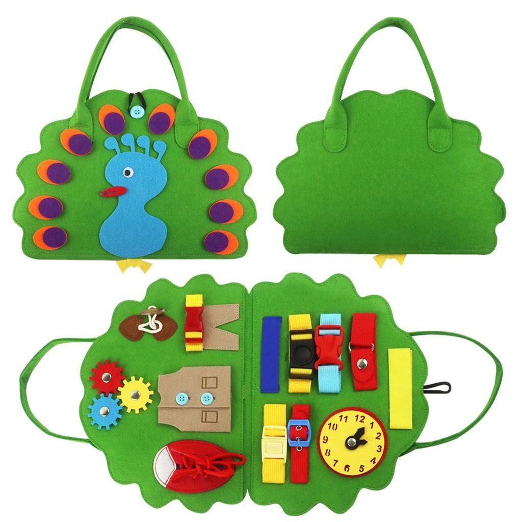 THE STYLE SUTRA Toddler Busy Board Portable Early Education for Travel Christmas Young