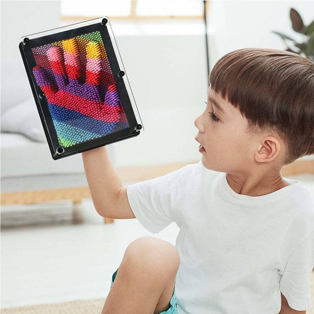 Fidtoy 3D Pin Art Toy Rainbow Sensory Impression Board