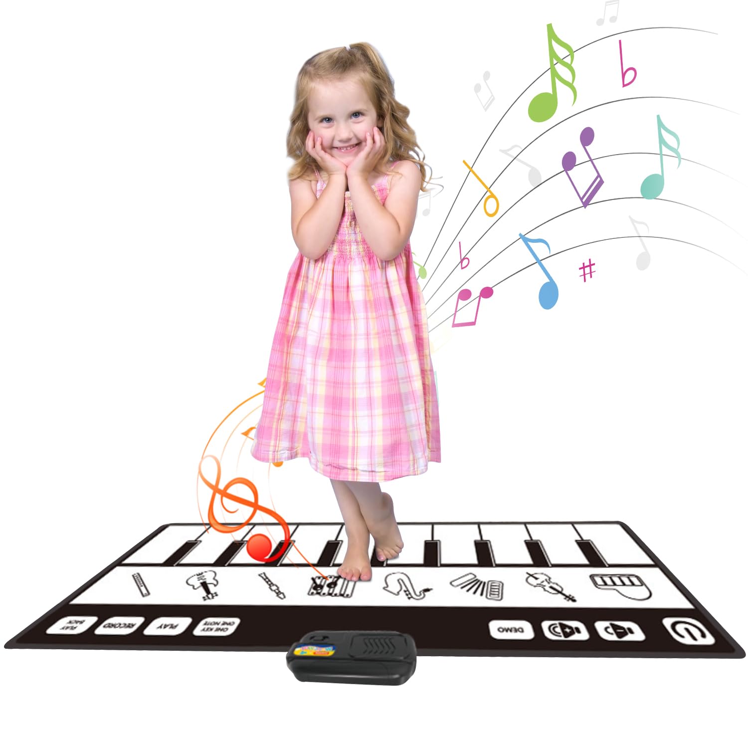 Fidtoy Musical Piano Dance Mat – Interactive Floor Music Toy for Kids