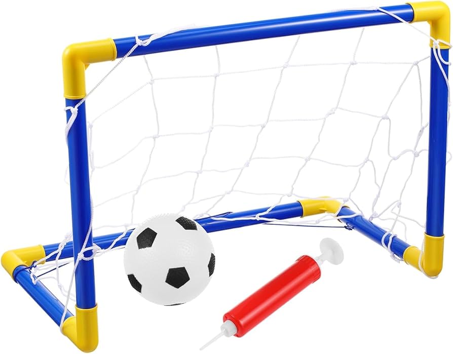 Fidtoy Junior Football Goal Set with Ball Pump for Kids